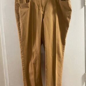 Ruby Rd. Women's Tan Straight‎ Leg Jeans